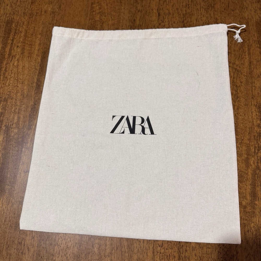Zara Dust Bag Unisex Drawstring Shoe Purse Storage Travel Bag 14x13